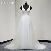 Original Boho Wedding Dresses Vestido De Noiva Real Photo V Neck A line Sexy Bohemia Beach ELS0001 Drop Ship Bridal Gown DIGITAL OFFICE ELECTRONIC