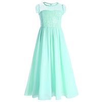 Original Chiffon Floral Lace Cap Sleeves Flower Girls Dress Princess Birthday Party Dress For Wedding Pageant Princess Dress Vestidos DIGITAL OFFICE ELECTRONIC