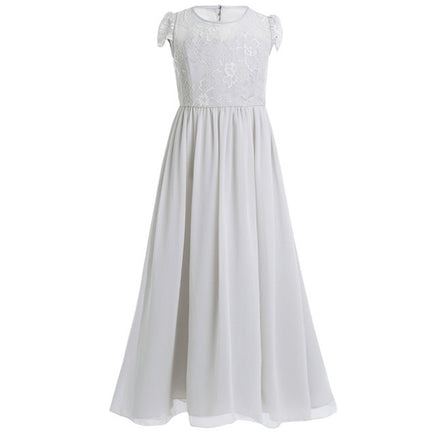 Original Chiffon Floral Lace Cap Sleeves Flower Girls Dress Princess Birthday Party Dress For Wedding Pageant Princess Dress Vestidos DIGITAL OFFICE ELECTRONIC