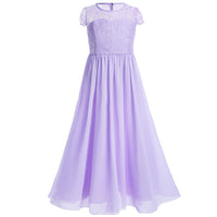 Original Chiffon Floral Lace Cap Sleeves Flower Girls Dress Princess Birthday Party Dress For Wedding Pageant Princess Dress Vestidos DIGITAL OFFICE ELECTRONIC
