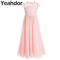 Original Chiffon Floral Lace Cap Sleeves Flower Girls Dress Princess Birthday Party Dress For Wedding Pageant Princess Dress Vestidos DIGITAL OFFICE ELECTRONIC