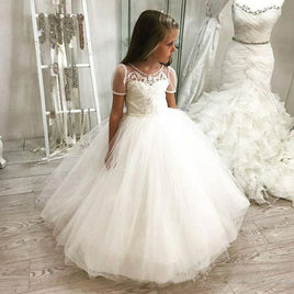 Original Girls Princess Kids Dresses for Girls Tutu Lace Flower Embroidered Ball Gown Baby Girls Clothes Children Wedding Party Dress DIGITAL OFFICE ELECTRONIC