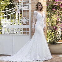 Original Luxury Sexy Mermaid Wedding Dress 2022 Lace Appliques Sexy Illusion Back Bride Dresses Vestidos De Novia Bridal Gowns DIGITAL OFFICE ELECTRONIC