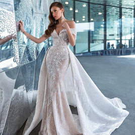 Original Luxury Wedding Dress Elegant Multi-layer Lotus Leaf Yarn V-neck Beadin DIGITAL OFFICE ELECTRONIC