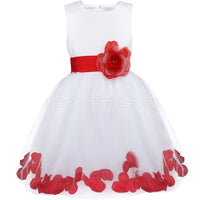 Original Princess Tulle Flower Girl Dress Bows Sashes Children First Communion Dress Ball Gown Wedding Party Dress Runway Show Pageant DIGITAL OFFICE ELECTRONIC