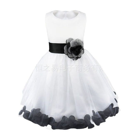 Original Princess Tulle Flower Girl Dress Bows Sashes Children First Communion Dress Ball Gown Wedding Party Dress Runway Show Pageant DIGITAL OFFICE ELECTRONIC