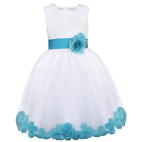 Original Princess Tulle Flower Girl Dress Bows Sashes Children First Communion Dress Ball Gown Wedding Party Dress Runway Show Pageant DIGITAL OFFICE ELECTRONIC
