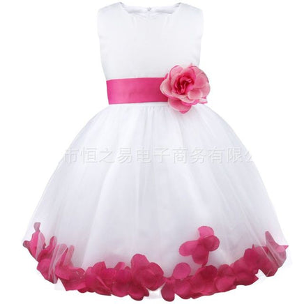 Original Princess Tulle Flower Girl Dress Bows Sashes Children First Communion Dress Ball Gown Wedding Party Dress Runway Show Pageant DIGITAL OFFICE ELECTRONIC