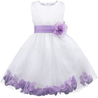 Original Princess Tulle Flower Girl Dress Bows Sashes Children First Communion Dress Ball Gown Wedding Party Dress Runway Show Pageant DIGITAL OFFICE ELECTRONIC