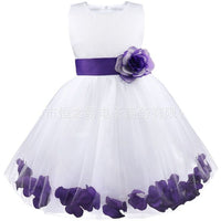 Original Princess Tulle Flower Girl Dress Bows Sashes Children First Communion Dress Ball Gown Wedding Party Dress Runway Show Pageant DIGITAL OFFICE ELECTRONIC