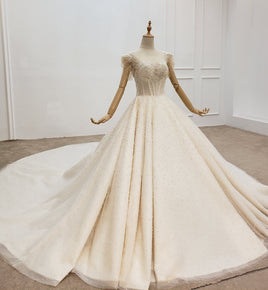 Original Real Pictures White Ball Gown Bridal Dress mariage Vintage Muslim Plus Size Lace Wedding Dress 2020 Princess with Sleeve DIGITAL OFFICE ELECTRONIC