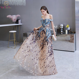 Original Sexy Prom Dress 2024 Colorful Sequin Off Shoulder Sweetheart Long Party A Line Formal Graduation Gown Evening Celebration Dress DIGITAL OFFICE ELECTRONIC