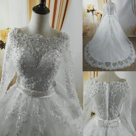 Original ZJ9131 2021 White Ivory Elegant Ball Gown Pearls Wedding Dresses for Brides Lace Sweetheart With Lace Edge Plus Size DIGITAL OFFICE ELECTRONIC