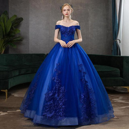 QUINCEANERA - Original Dresses 2024 New Elegant Boat Neck Luxury Lace Embroidery Vestidos De 15 Anos Party Prom Vintage Quinceanera Gown F DIGITAL OFFICE ELECTRONIC
