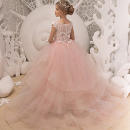 RILYNDA - Original Flower Girl Dress White Tulle Puffy Princess Dresses for Girls Feather First Communion Dress Cute Girl Wedding Party Gown DIGITAL OFFICE ELECTRONIC