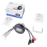 Waterproof Bluetooth Marine Digital Media Stereo Receiver With MP3 Player AM FM Radio and USB for Streaming Music on Boats Golf